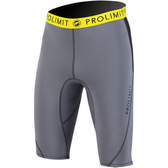2024 Prolimit Hombres Airmax 1.5mm Neopreno SUP Shorts 14500 - Grey / Black / Yellow